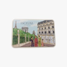 Boîte en fer assortiment de biscuits Angelina