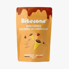 Mini cônes fourrés au chocolat au lait Bitecone