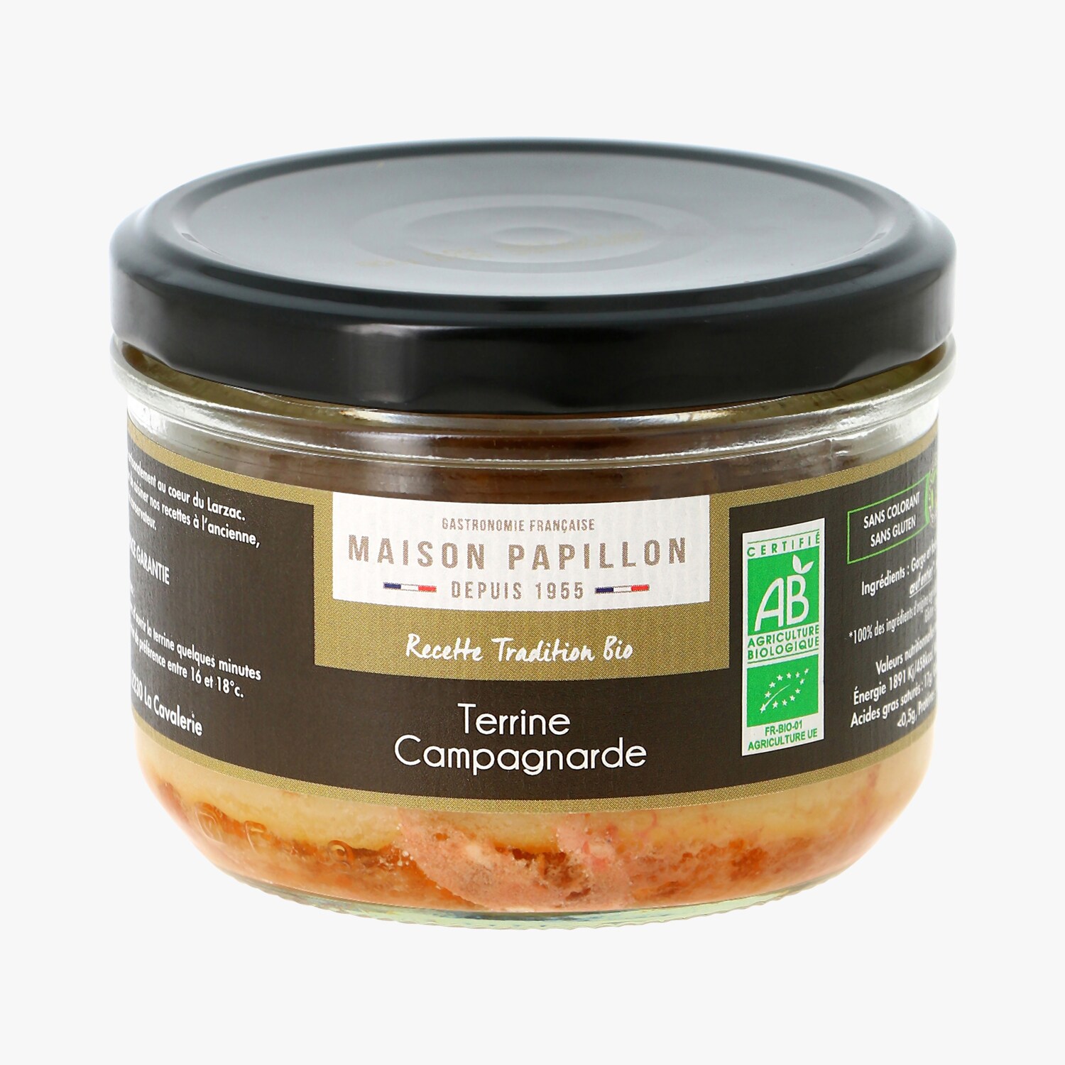 Terrine campagnarde bio Maison Papillon