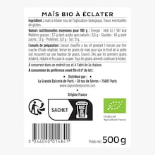 Le maïs à éclater - Bio La Grande Épicerie de Paris