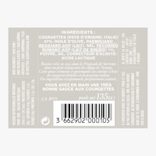 Alla nerano, courgettes fraîches et pecorino Al dente la salsa