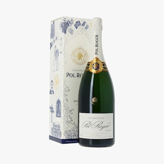 Magnum de Champagne, Pol Roger, R&eacute;serve Brut, sous &eacute;tui Pol Roger