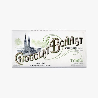 Tablette Trinité Chocolat noir 75 % de cacao Bonnat