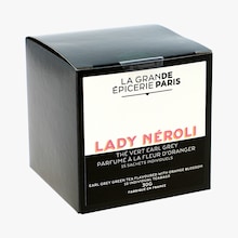 Lady Néroli thé vert Earl Grey parfumé à la fleur d'oranger 15 sachets individuels La Grande Épicerie de Paris