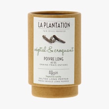 Poivre long frais au sel, grains entier La Plantation