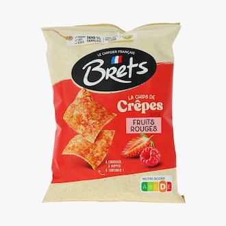 Chips de cr&ecirc;pes saveur fruits rouges Bret's