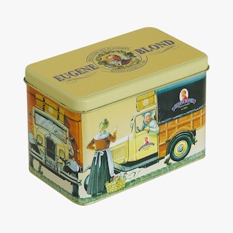 Coffret souvenir gaufrettes amusantes Biscuiterie Eugène Blond