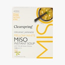 Soupe miso instantan&eacute;e blanc biologique Clearspring