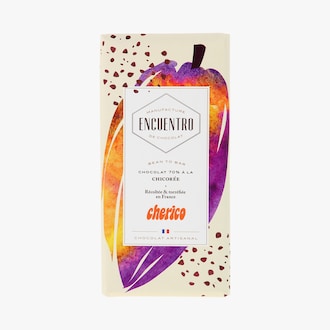 Tablette de chocolat 70&nbsp;% cacao &agrave; la chicor&eacute;e X Cherico Encuentro