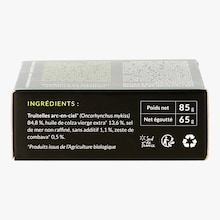 Petites truites de montagne à l’huile de colza et combava bio La Truitelle