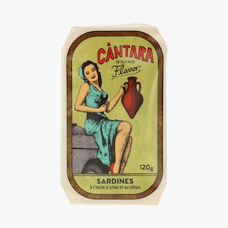 Sardines &agrave; l&rsquo;huile d&rsquo;olive et au citron Cantara