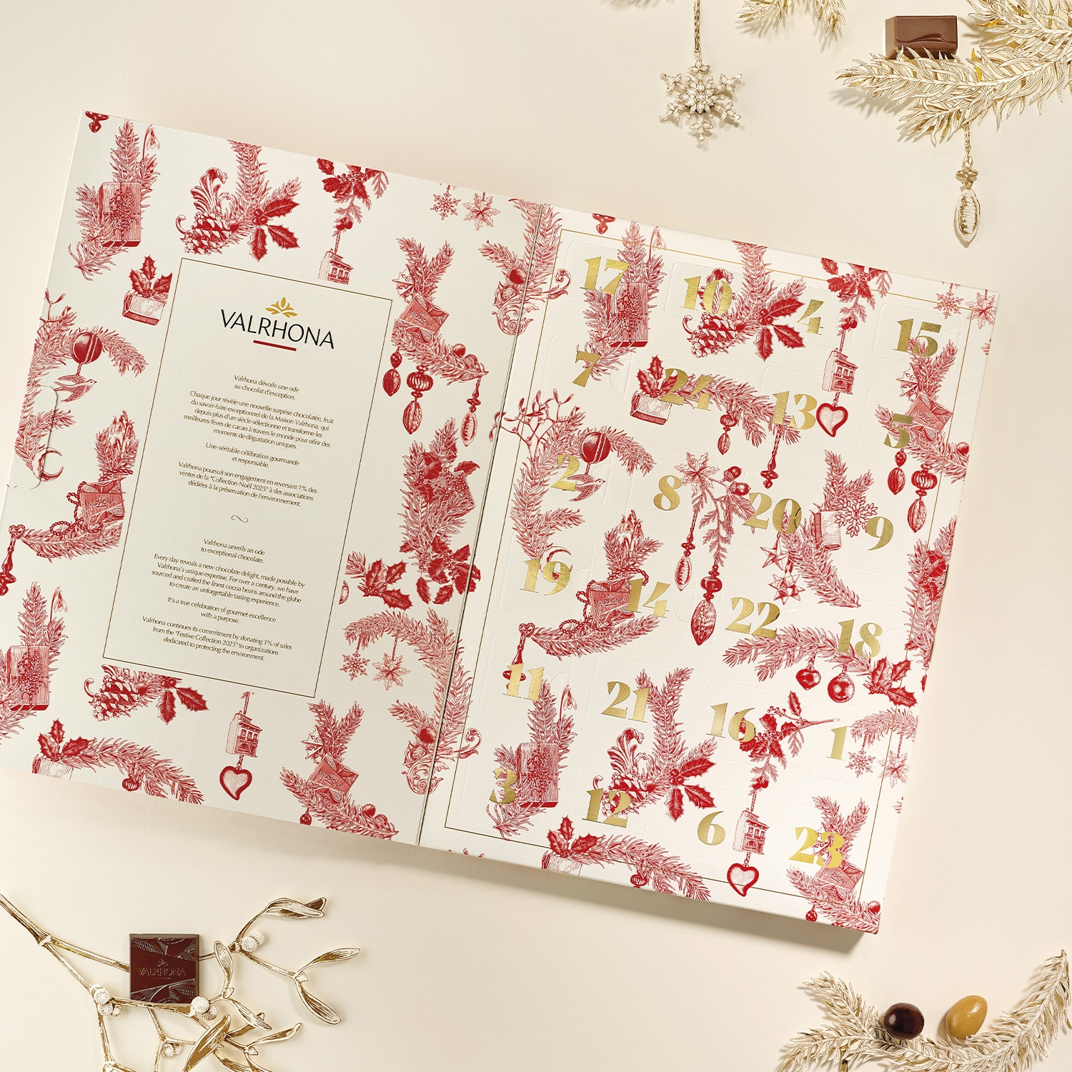 Calendrier de l'avent - Douceurs chocolatées Valrhona