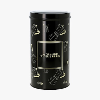 Boîte à café noire La Grande Épicerie de Paris