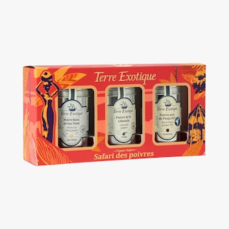 Coffret safari des poivres Terre Exotique