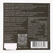 Café noir à croquer - Carré de café François Pralus