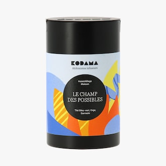 Th&eacute; bleu-vert, orge, sarrasin - Le Champ des Possibles Kodama