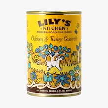 Pâtée pour chien au poulet, à la dinde, aux carottes, à la courge, à l’orge perlé et aux myrtilles Lily’s Kitchen