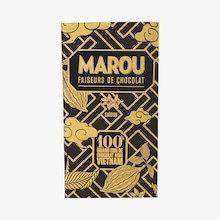 Tablette grand cru de chocolat noir du Vietnam, 100% de cacao Marou