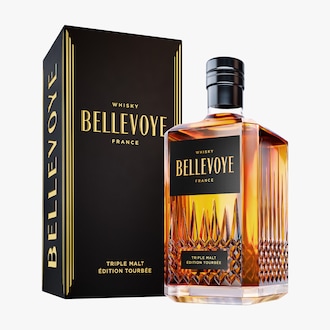 Whisky Bellevoye, noir, Triple malt, édition tourbée Bellevoye Whisky