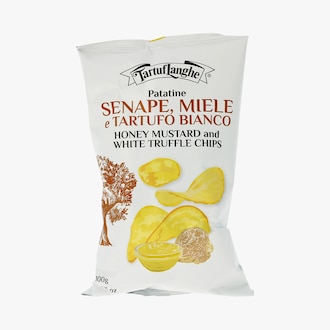 Chips à la moutarde au miel et saveur truffe blanche, aromatisées TartufLanghe
