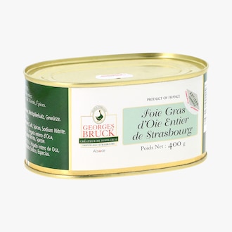 Foie gras d'oie entier de Strasbourg - 400 g Georges Bruck