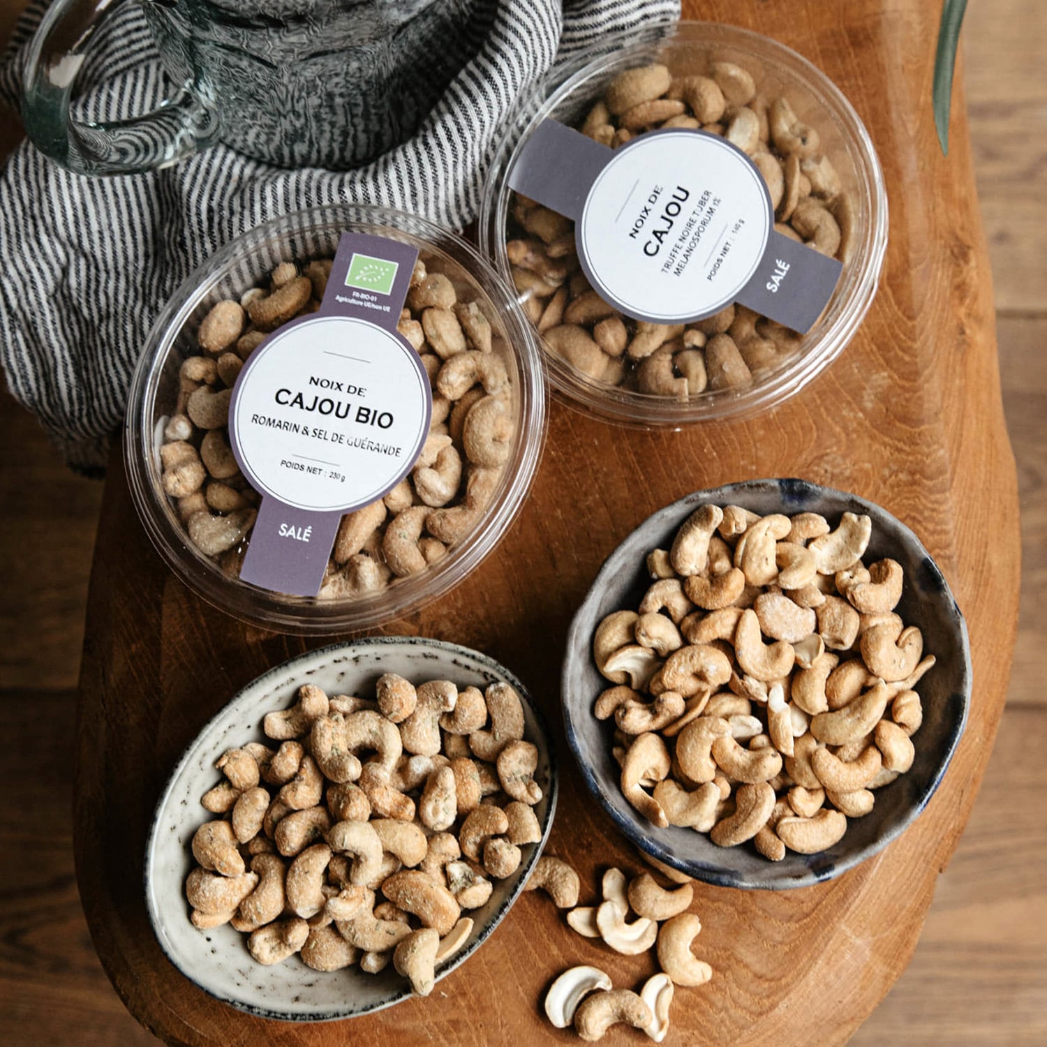 Noix de cajou à la truffe noire tuber melanosporum 1 % Maison Naja