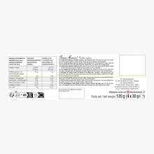 Crackers surprise, pr&eacute;parations de fruits et caramel Bonne Maman