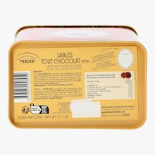 Sabl&eacute;s tout chocolat avec une pointe de fleur de sel de l'Ile de R&eacute; Maison Mercier