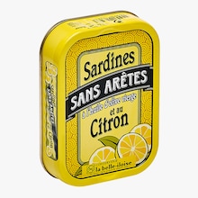 Sardines sans arêtes à l'huile d'olive vierge et au citron Conserverie la Belle-Iloise