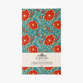 Tablette de chocolat noir et piment d'Espelette AOP Bio Le Petit Duc