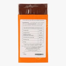 Tablette chocolat au lait 45&nbsp;% et &eacute;clats de sabl&eacute;s basques Monsieur Txokola
