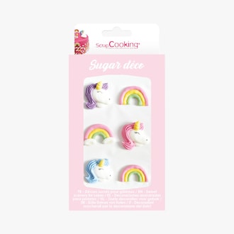 Décorations sucrées licorne ScrapCooking