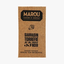 Tablette de chocolat noir 55 % au sarrasin torr&eacute;fi&eacute; Marou