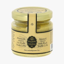 Moutarde aromatis&eacute;e &agrave; la truffe noire 2,5&nbsp;% Tuber melanosporum Vitt. Maison de la Truffe