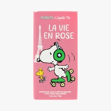 Tablette de chocolat au lait, petits-beurre et sel rose des Andes Sophie M