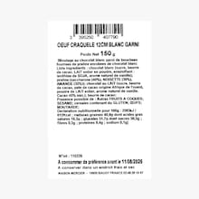 &OElig;uf craquel&eacute; chocolat blanc garni Maison Mercier