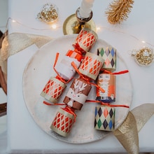 6 Mini crackers de No&euml;l Celebration Crackers