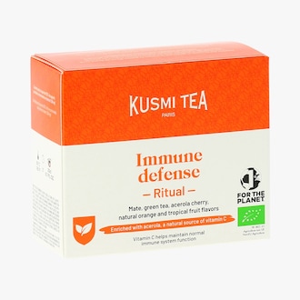 Sachets de thé vert et maté Rituel défenses immunitaires bio vrac Kusmi Tea