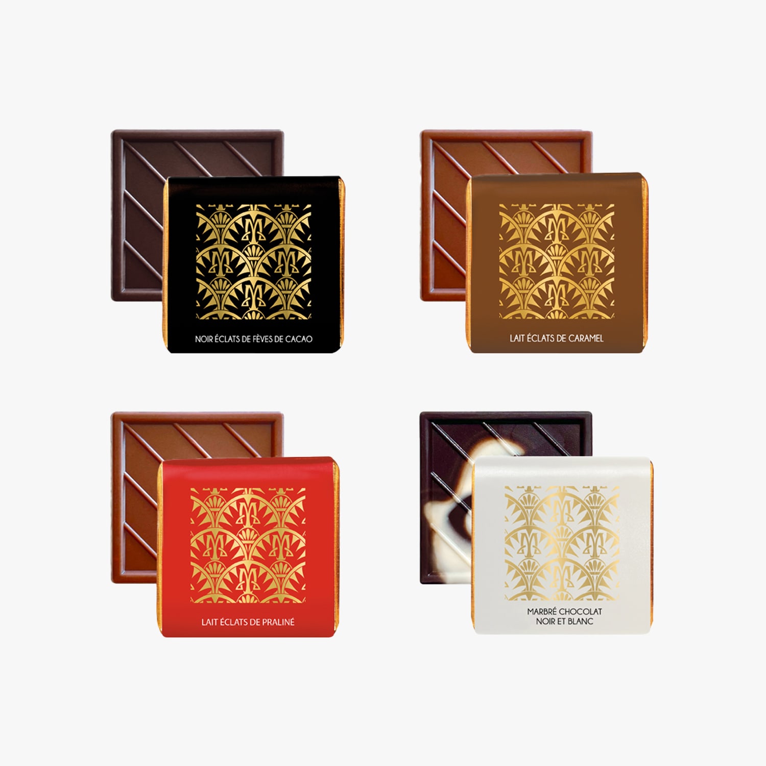 Coffret métal Paris - 50 carrés de chocolat assortis Maxim’s de Paris