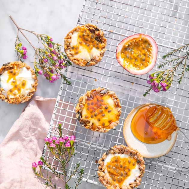 Recette Tartelettes de granola au yaourt